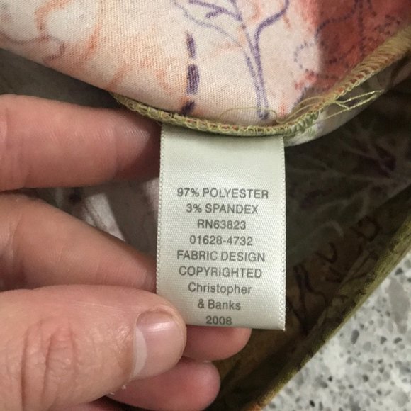 {Christopher&Banks} Fall Leaf Print Jacket - Picture 7 of 7